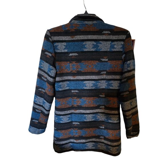 Cowgirl Legend Womens Western Aztec Blazer Jacket - Size L - Polyester & Wool Bl - Picture 2 of 4